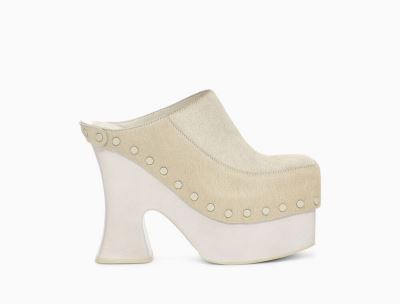 UGG Eckhaus Latta Boogie Platform High Heels for Womens - Beige India